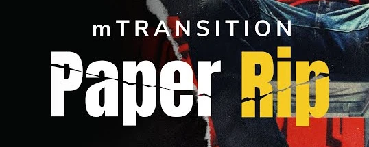 motionVFX mTransition Paper Rip Cover